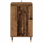 vidaXL Sideboard 2 pcs Altholz 40 x 35 x 70 cm Verbundholz und Eisen