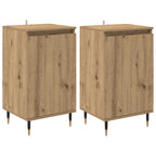 vidaXL Sideboard 2 pcs Artisan-Eiche 40 x 35 x 70 cm