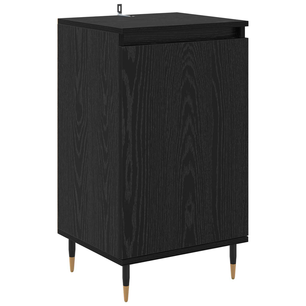 vidaXL Sideboard 2 pcs Schwarz Eichen-Optik 40 x 35 x 70 cm
