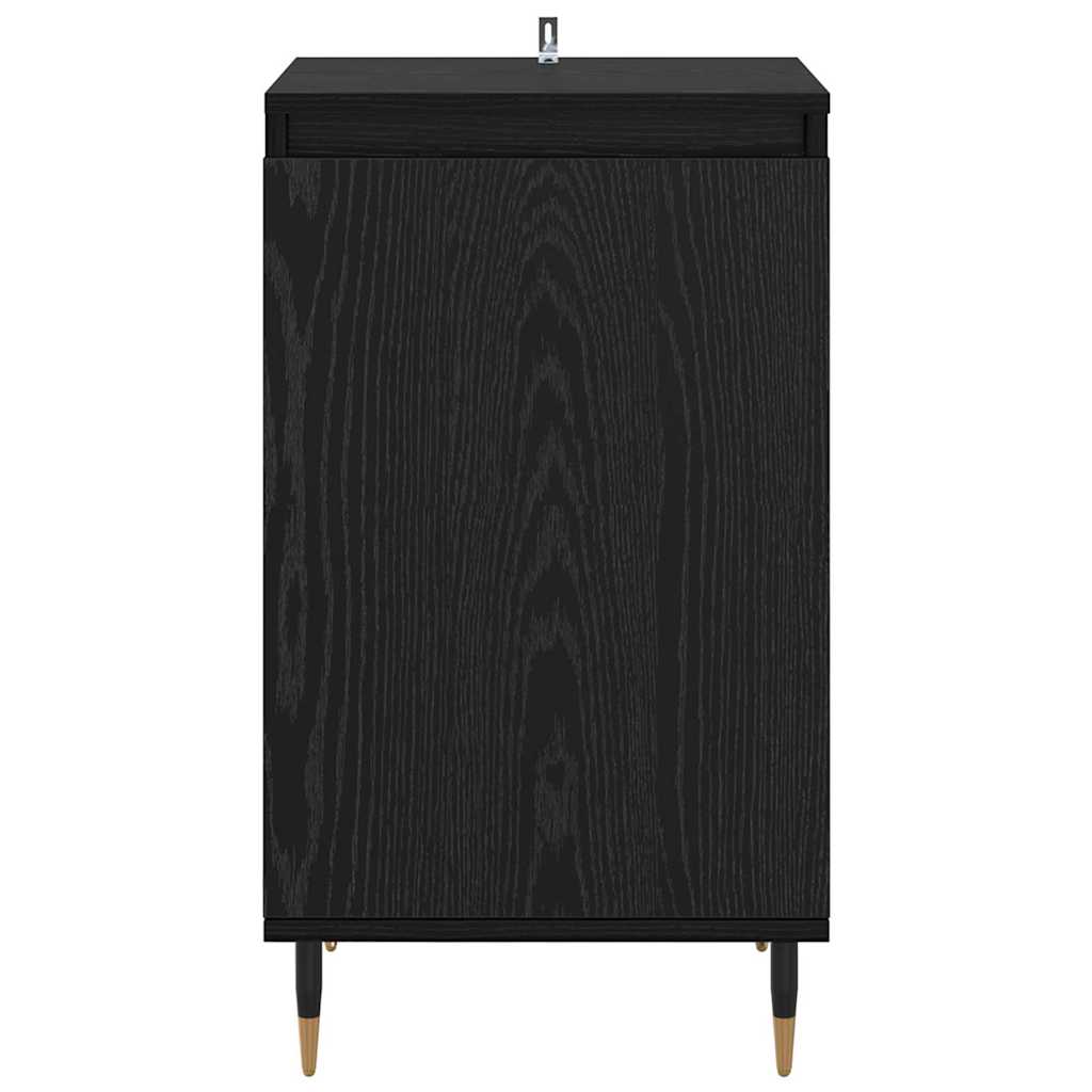 vidaXL Sideboard 2 pcs Schwarz Eichen-Optik 40 x 35 x 70 cm