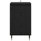vidaXL Sideboard 2 pcs Schwarz Eichen-Optik 40 x 35 x 70 cm