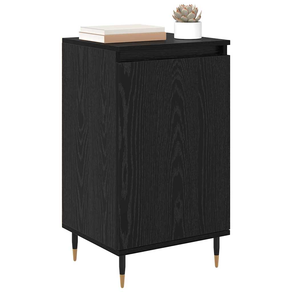 vidaXL Sideboard 2 pcs Schwarz Eichen-Optik 40 x 35 x 70 cm