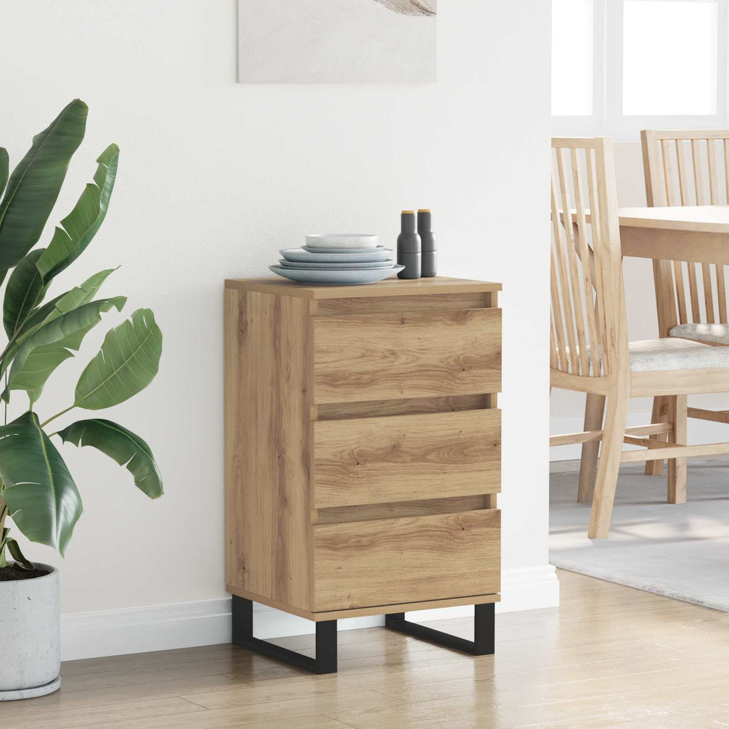 vidaXL Sideboard mit Schubladen Artisan-Eiche Holzwerkstoff