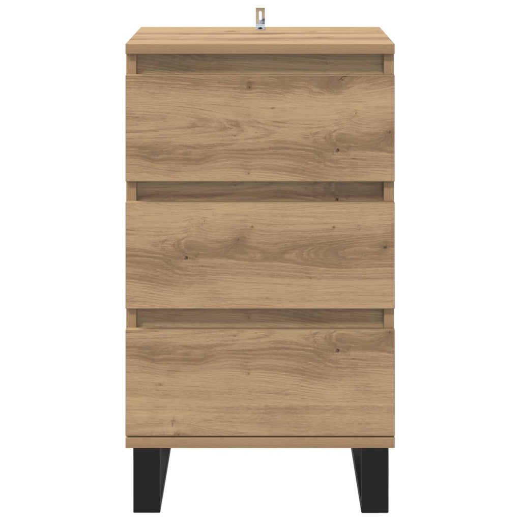 vidaXL Sideboard mit Schubladen Artisan-Eiche Holzwerkstoff