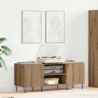 vidaXL Schallplattenschrank mit Regal Artisan-Eiche 121 x 38 x 48 cm