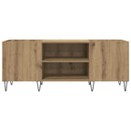 vidaXL Schallplattenschrank mit Regal Artisan-Eiche 121 x 38 x 48 cm