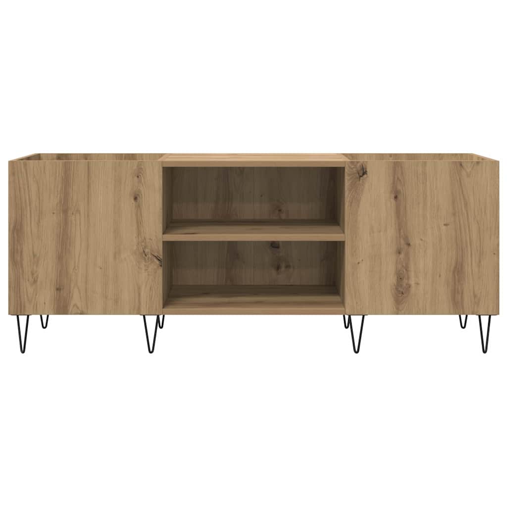 vidaXL Schallplattenschrank mit Regal Artisan-Eiche 121 x 38 x 48 cm