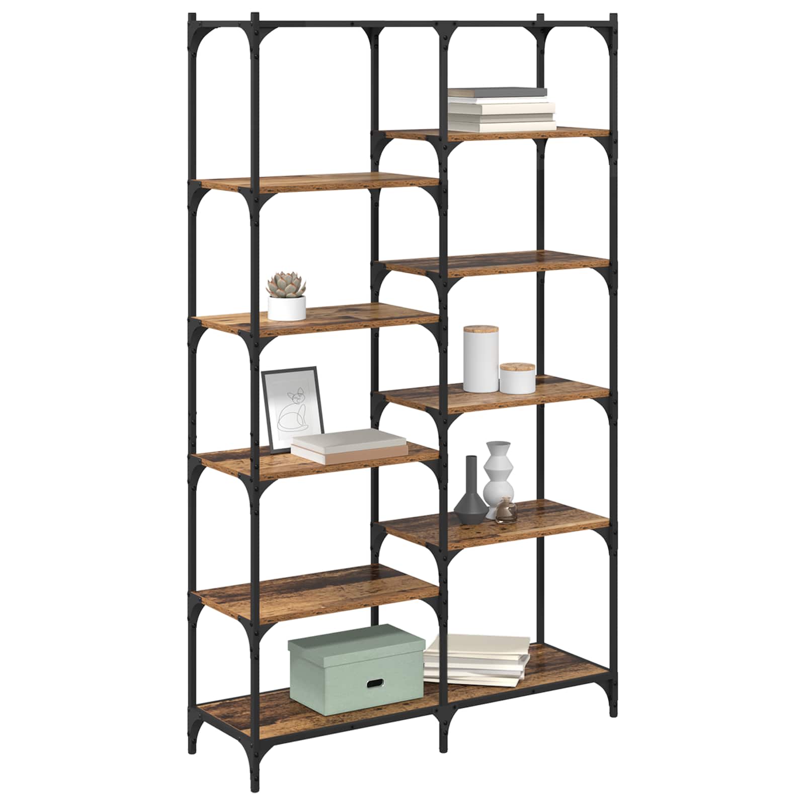 vidaXL Regal Altholz 100 x 32 x 170 cm Holzwerkstoff