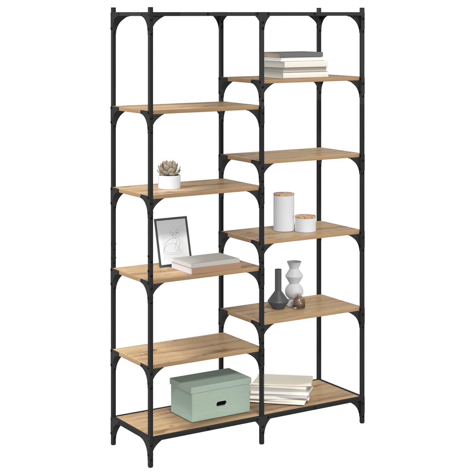 vidaXL Regal Artisan-Eiche 100 x 32 x 170 cm Holzwerkstoff
