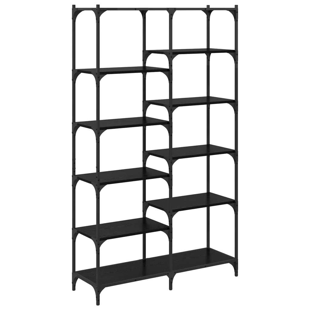 vidaXL Regal Schwarz Eichen-Optik 100 x 32 x 170 cm Holzwerkstoff