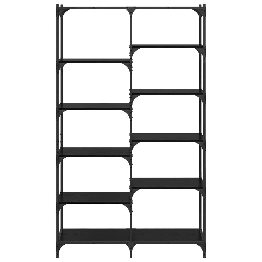 vidaXL Regal Schwarz Eichen-Optik 100 x 32 x 170 cm Holzwerkstoff