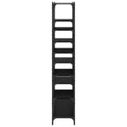 vidaXL Regal Schwarz Eichen-Optik 100 x 32 x 170 cm Holzwerkstoff