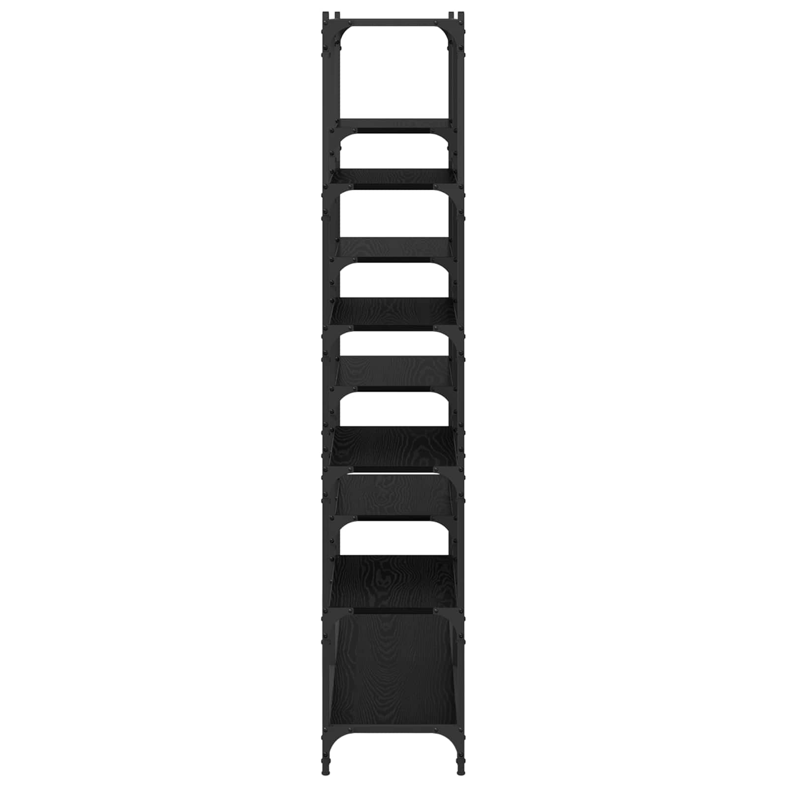 vidaXL Regal Schwarz Eichen-Optik 100 x 32 x 170 cm Holzwerkstoff