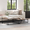 vidaXL Couchtisch 2 pcs Altholz Holzwerkstoff