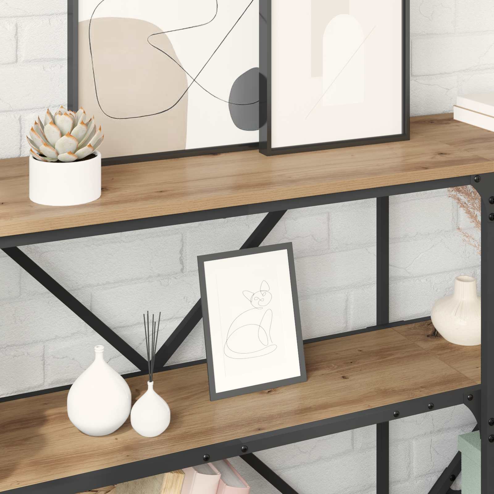 vidaXL Konsolentisch Artisan-Eiche 160 x 30 x 75 cm Holzwerkstoff