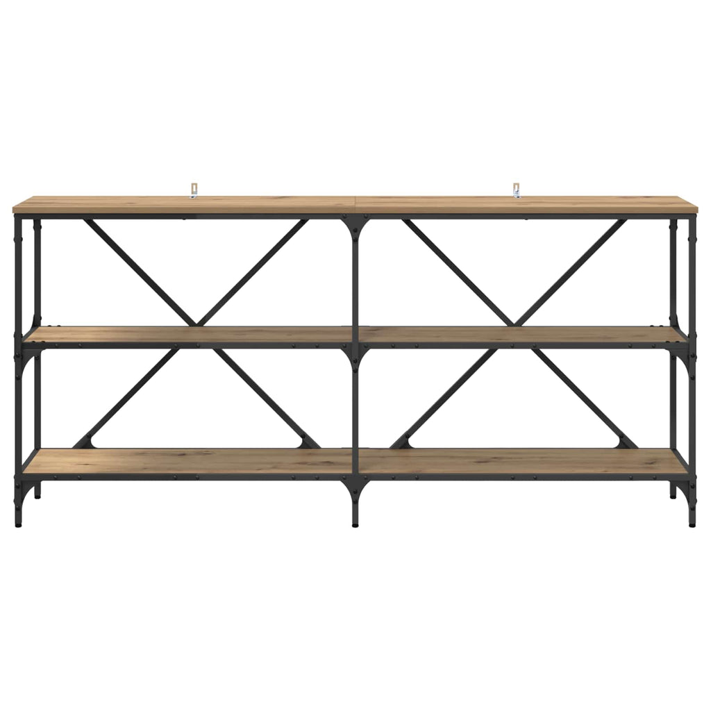 vidaXL Konsolentisch Artisan-Eiche 160 x 30 x 75 cm Holzwerkstoff