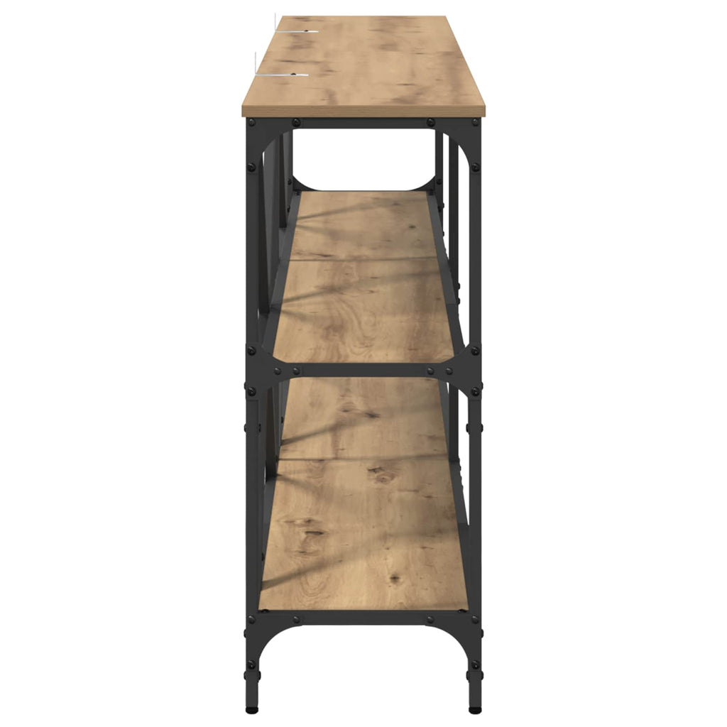 vidaXL Konsolentisch Artisan-Eiche 160 x 30 x 75 cm Holzwerkstoff