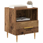 vidaXL Nachttisch mit Schubladen Braun 40 x 35 x 47,5 cm Holzwerkstoff