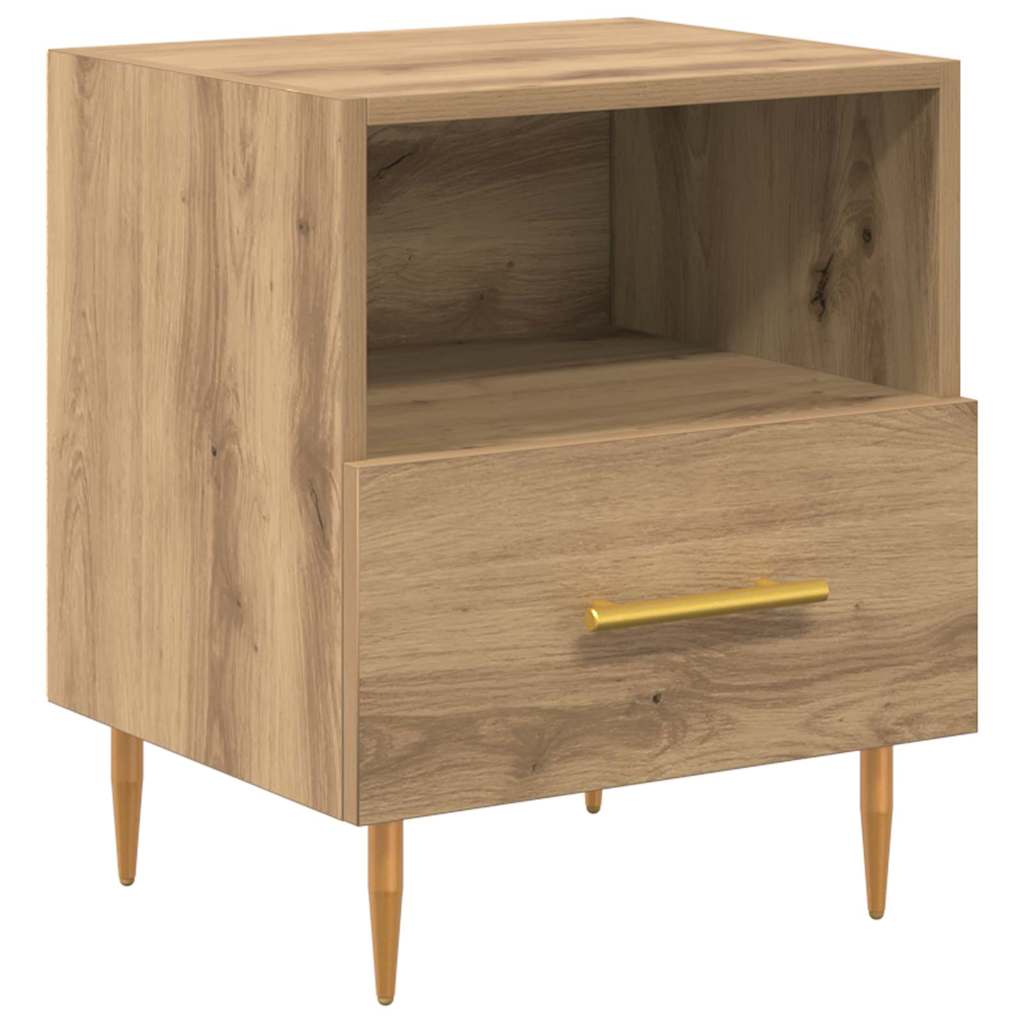 vidaXL Nachttisch 2 pcs Braun 40 x 35 x 47,5 cm Holzwerkstoff