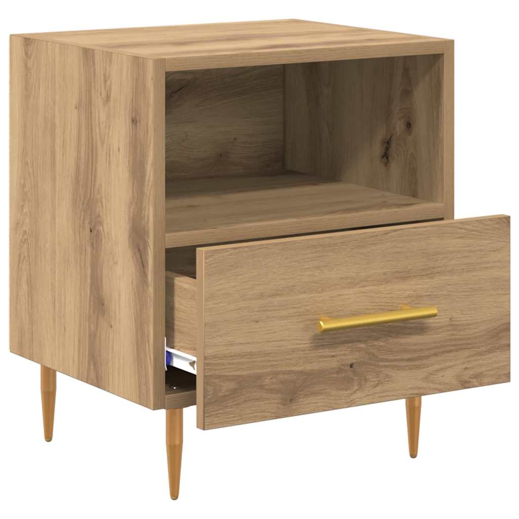 vidaXL Nachttisch 2 pcs Braun 40 x 35 x 47,5 cm Holzwerkstoff