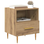 vidaXL Nachttisch 2 pcs Braun 40 x 35 x 47,5 cm Holzwerkstoff