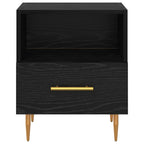vidaXL Nachttisch Schwarz 40 x 35 x 47,5 cm Holzwerkstoff