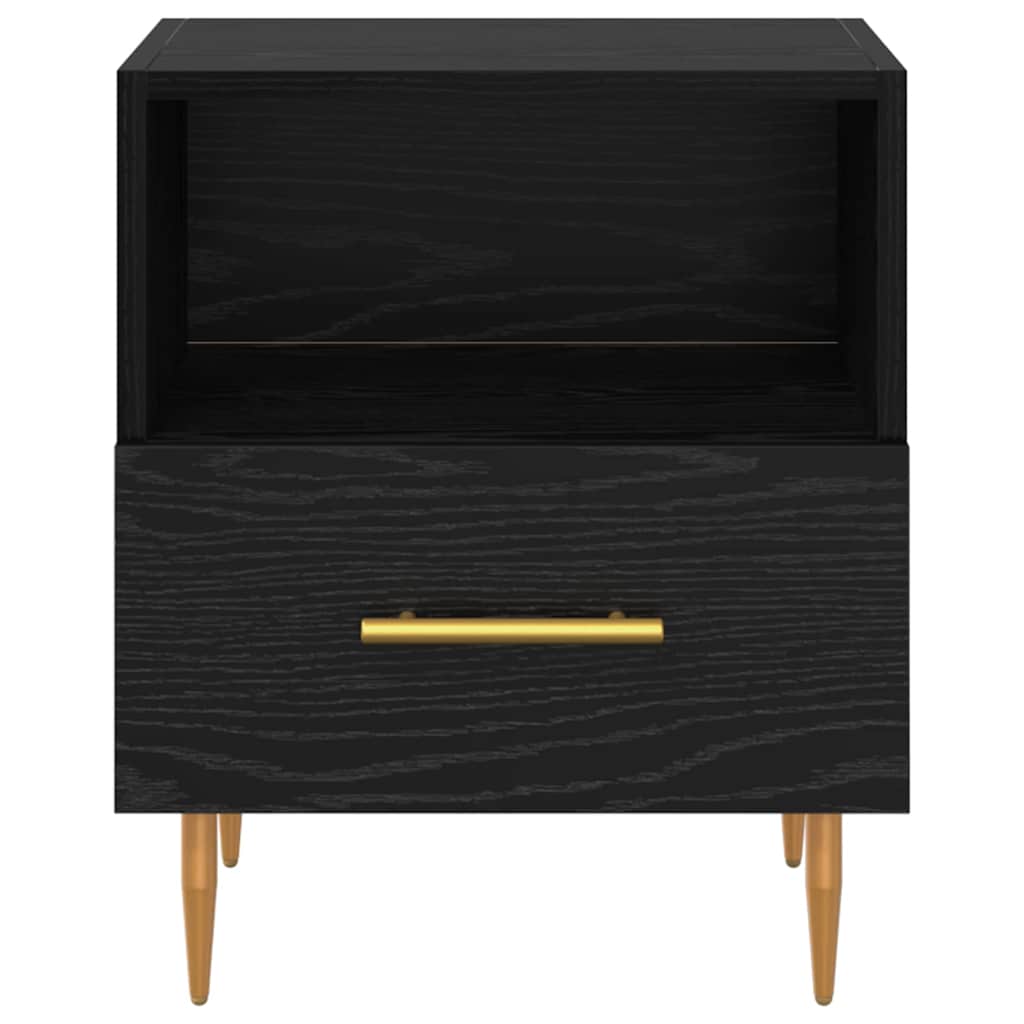 vidaXL Nachttisch Schwarz 40 x 35 x 47,5 cm Holzwerkstoff