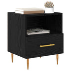 vidaXL Nachttisch Schwarz 40 x 35 x 47,5 cm Holzwerkstoff