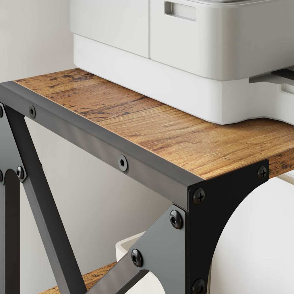 vidaXL Druckerständer Altholz 44 x 26 x 31,5 cm Holzwerkstoff