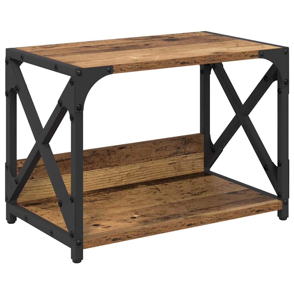 vidaXL Druckerständer Altholz 44 x 26 x 31,5 cm Holzwerkstoff