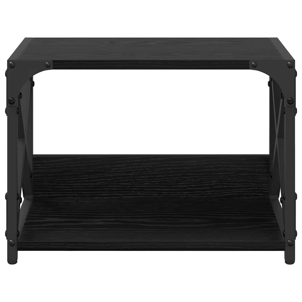 vidaXL Druckerständer Schwarz Eichen-Optik 44 x 26 x 31,5 cm