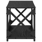 vidaXL Druckerständer Schwarz Eichen-Optik 44 x 26 x 31,5 cm