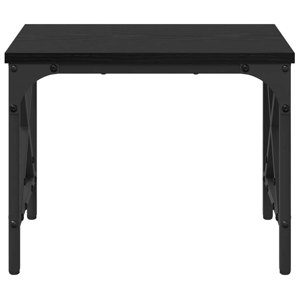 vidaXL Druckerständer Verstellbar Schwarz Eichen-Optik 40 x 30 x 31 cm