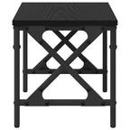 vidaXL Druckerständer Verstellbar Schwarz Eichen-Optik 40 x 30 x 31 cm