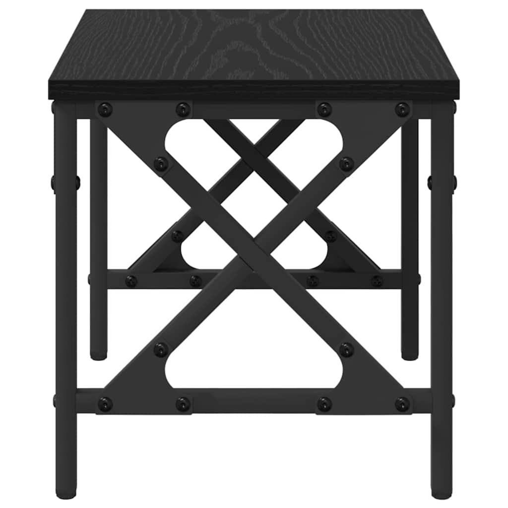 vidaXL Druckerständer Verstellbar Schwarz Eichen-Optik 40 x 30 x 31 cm