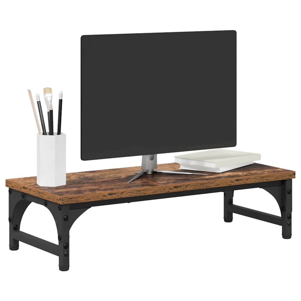 vidaXL Monitor Halterung Altholz 55 x 23 x 14 cm Holzwerkstoff