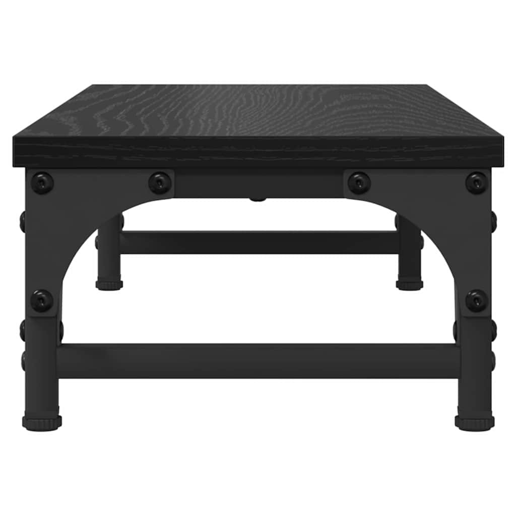 vidaXL Monitor Halterung Schwarz Eichen-Optik 55 x 23 x 14 cm