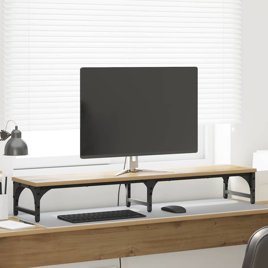 vidaXL Monitor Halterung Artisan-Eiche 105 x 23 x 15,5 cm