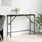 vidaXL Konsolentisch Schwarz Eichen-Optik 100 x 32 x 75 cm