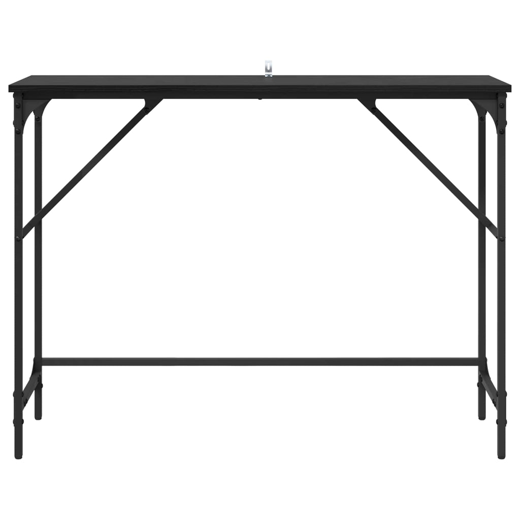 vidaXL Konsolentisch Schwarz Eichen-Optik 100 x 32 x 75 cm