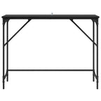 vidaXL Konsolentisch Schwarz Eichen-Optik 100 x 32 x 75 cm