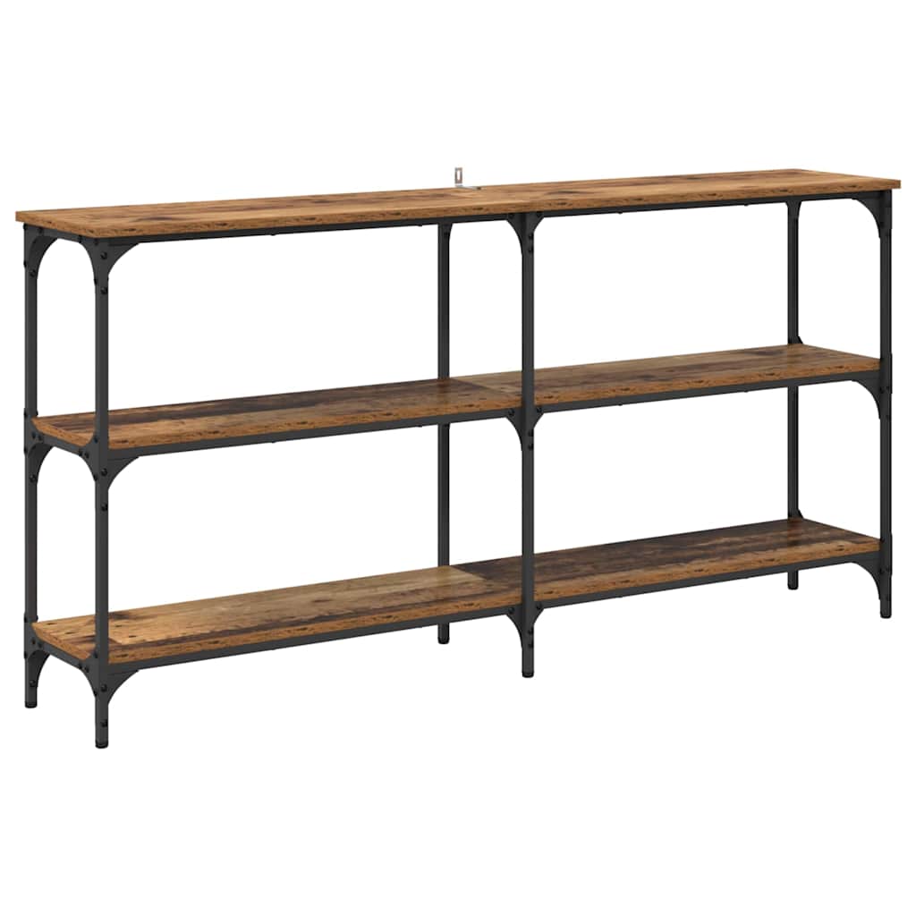 vidaXL Konsolentisch Altholz 150 x 29 x 75 cm Sperrholz und Metall