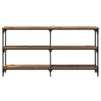 vidaXL Konsolentisch Altholz 150 x 29 x 75 cm Sperrholz und Metall