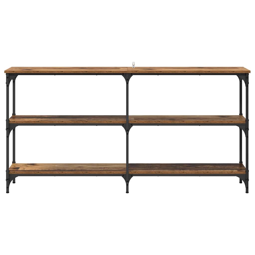 vidaXL Konsolentisch Altholz 150 x 29 x 75 cm Sperrholz und Metall