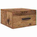 vidaXL Nachttisch Wandmontiert Altholz 35 x 35 x 20 cm Holzwerkstoff