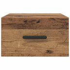 vidaXL Nachttisch Wandmontiert Altholz 35 x 35 x 20 cm Holzwerkstoff