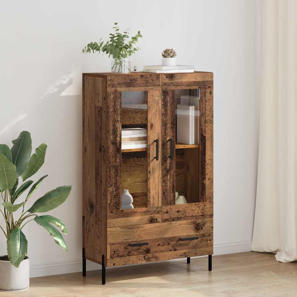 vidaXL Highboard Corona Altholz 69,5 x 31 x 115 cm Holzwerkstoff