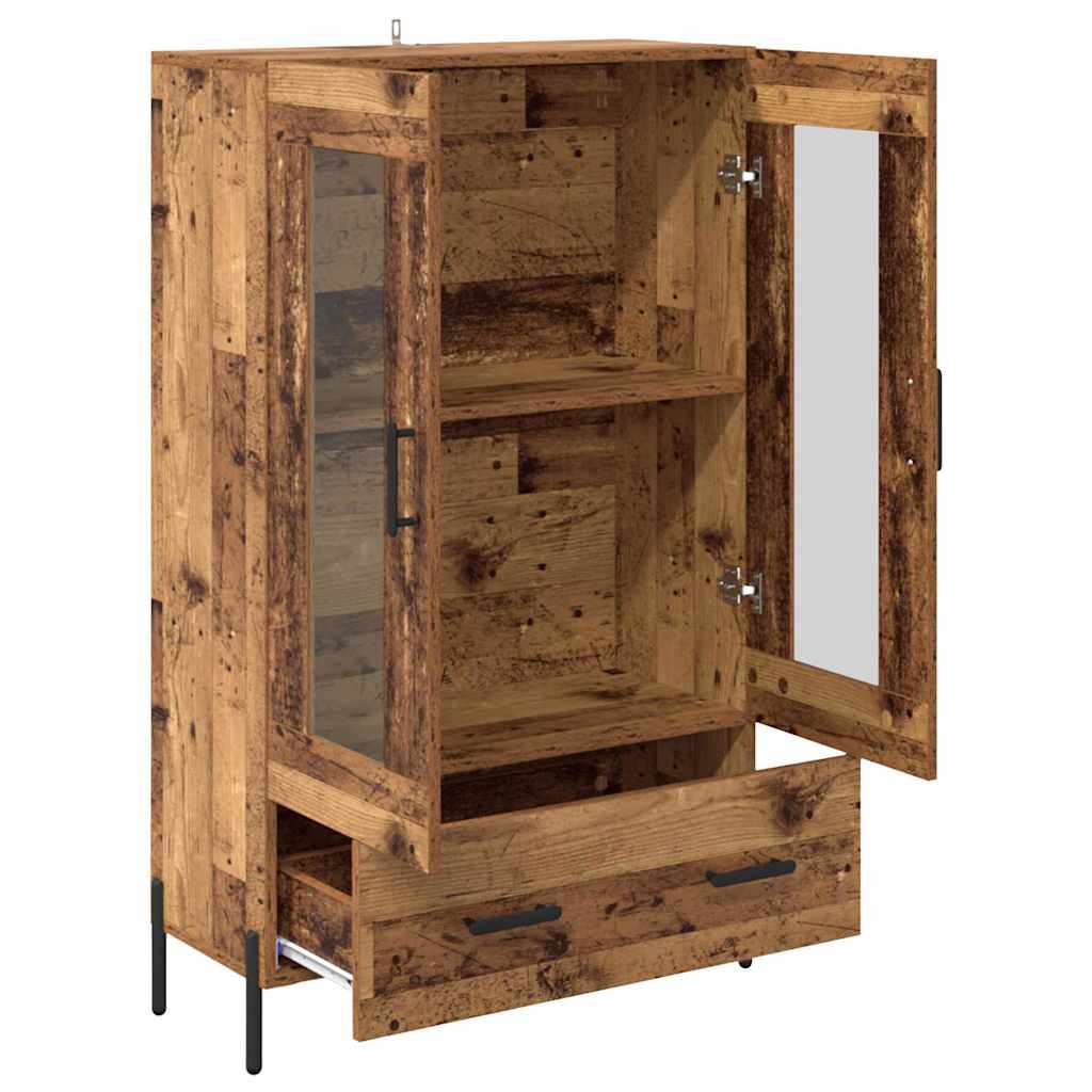 vidaXL Highboard Corona Altholz 69,5 x 31 x 115 cm Holzwerkstoff