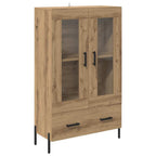 vidaXL Highboard Corona Artisan-Eiche 69,5 x 31 x 115 cm Holzwerkstoff