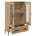 vidaXL Highboard Corona Artisan-Eiche 69,5 x 31 x 115 cm Holzwerkstoff